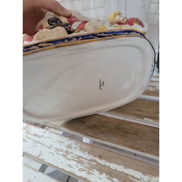 Fitz floyd 1994 Santa teapot omnibus Xmas toys tea vintage - Picture 9 of 9